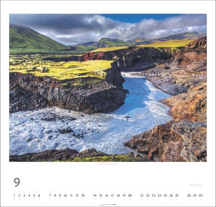 Immagine prodotto Island Kalender 2026 - Insel aus Feuer und Eis (48 x 46 cm)