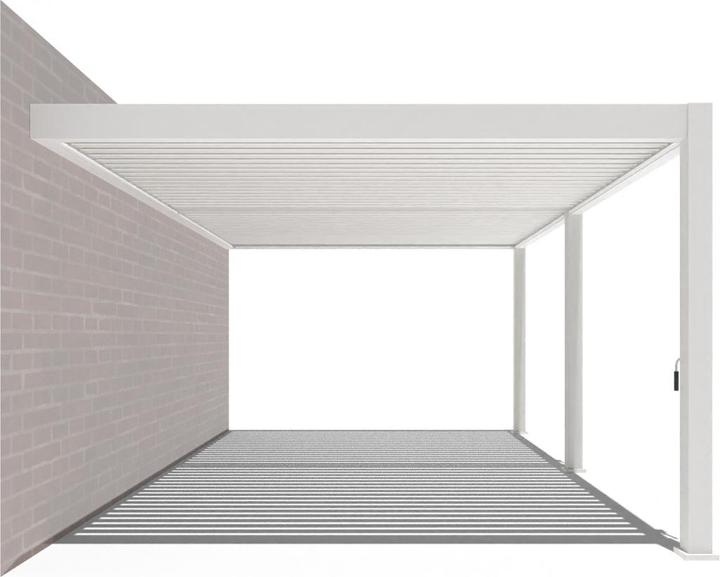 Image du produit Weide Pergola murale Deluxe Plus | Toit à lames en aluminium | 4 x 6 M | blanc | Pergola murale (400 cm, 600 cm)