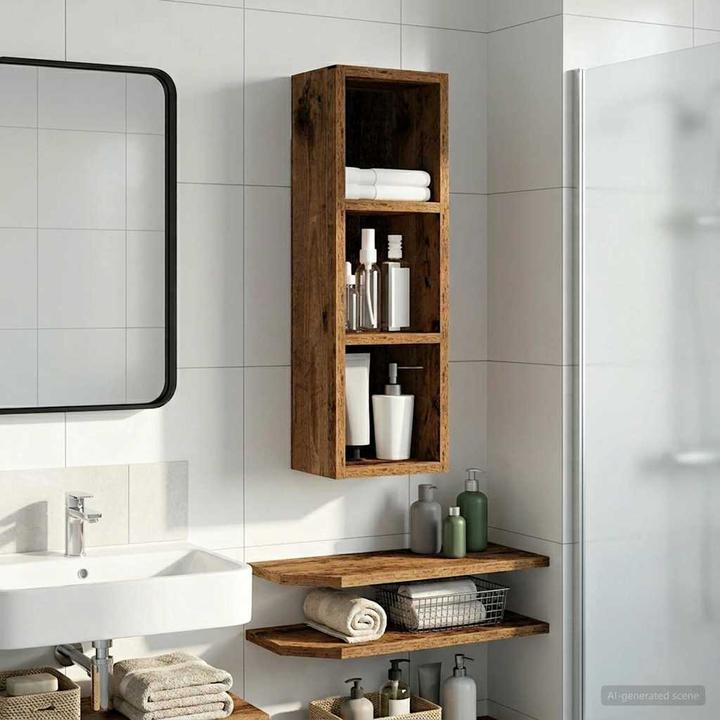 Produktbild vidaXL Badezimmerschrank (16 x 20 x 62.50 cm)