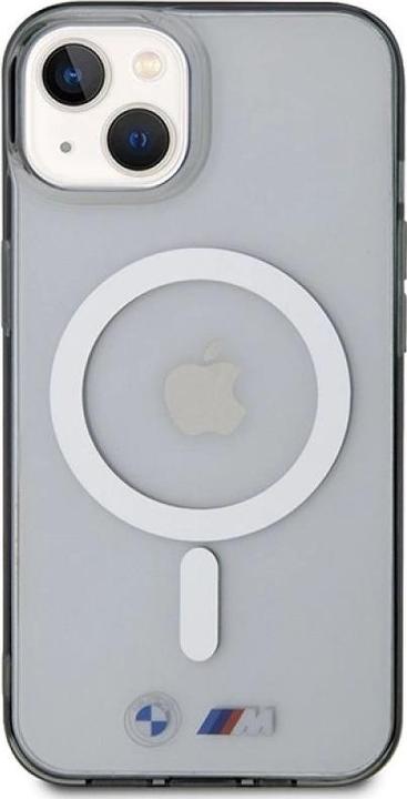 Image du produit BMW Étui BMHMP14MHCRS iPhone 14 Plus 6.7" transparent hardcase Silver Ring MagSafe (Apple iPhone 14 Plus)
