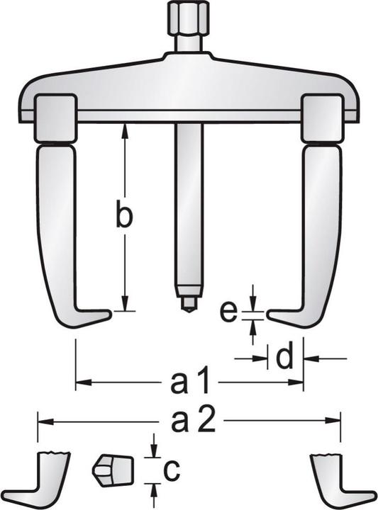 Actual product image Gedore Universal puller