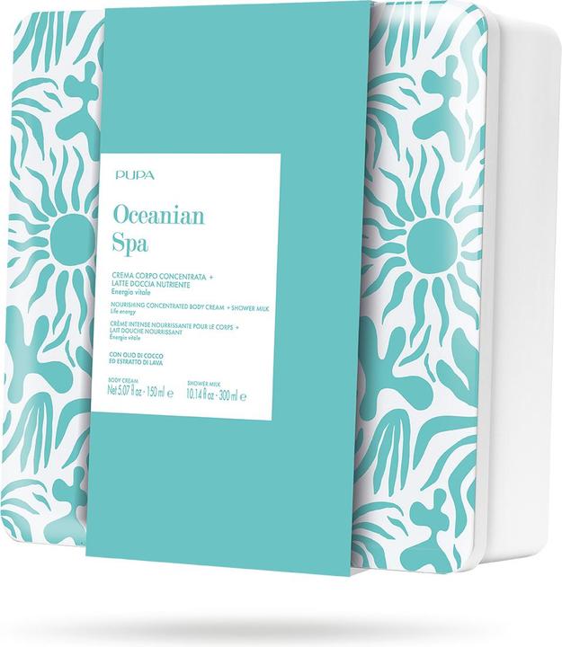 Immagine prodotto Pupa Milano Pupa Oceanian Spa Kit 2 - Latte doccia nutriente da 300 millilitri e Crema corpo da 150 millilitri (Set per la cura del corpo)