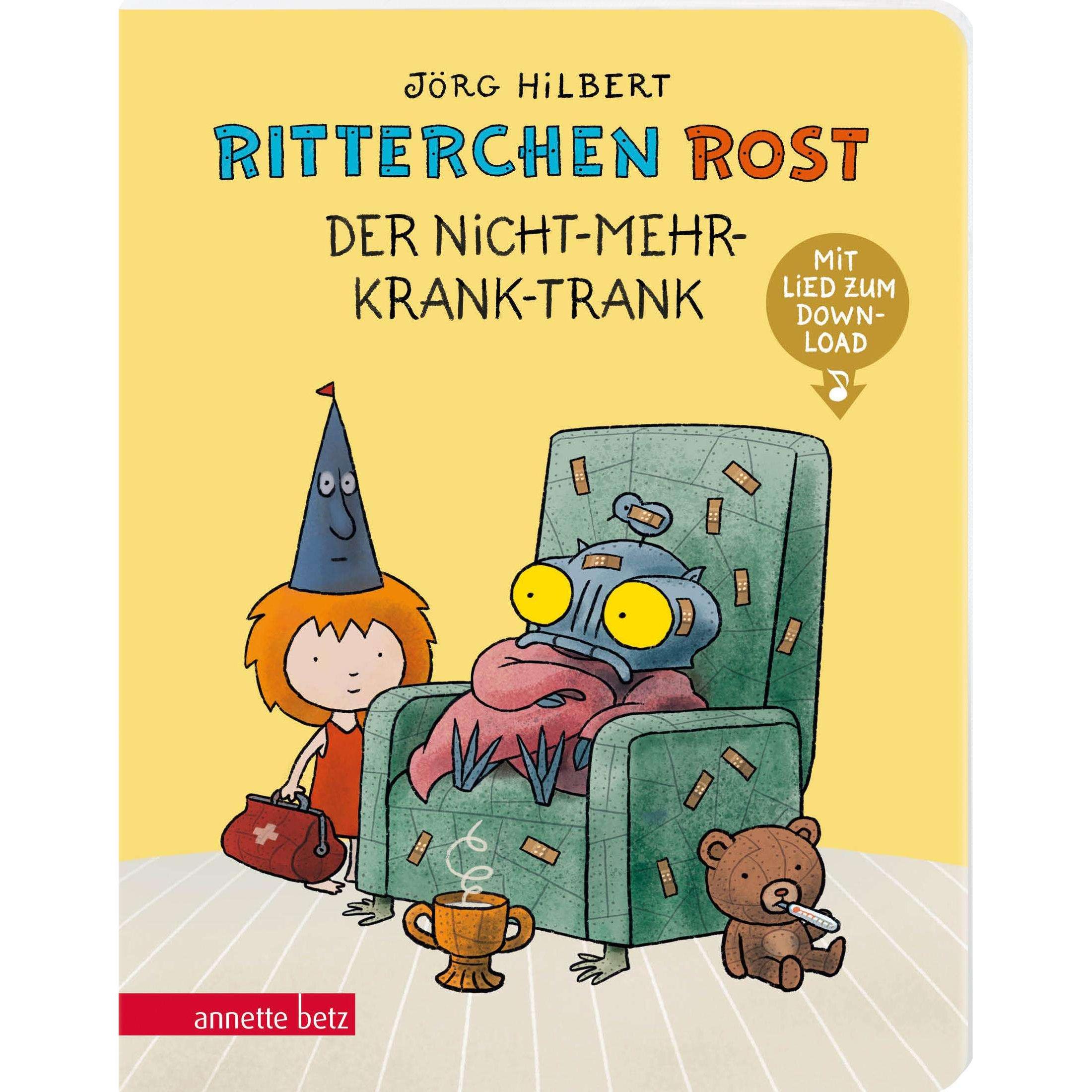 Ritterchen Rost - Der Nicht-mehr-krank-Trank: Pappbilderbuch (Ritterchen Rost), Libro per bambini di Felix Janosa, Jörg Hilbert