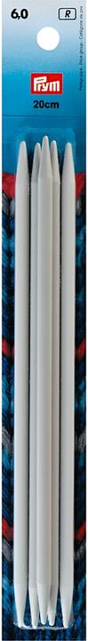 Actual product image Prym Stocking needles, grey 6.00 mm, 20 cm, plastic