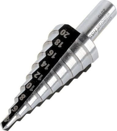 Actual product image wolfcraft wolfcraft 1 Stufenbohrer HSS, Schaft 8mm, ø4-20mm (8 mm)