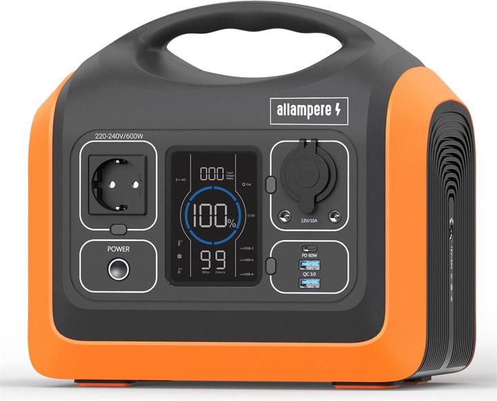 Allampere Portable Powerstation 600W (595 Wh, 6.80 kg)