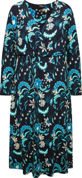 Produktbild Ulla Popken Jersey-Midikleid, A-Linie, V-Ausschnitt, Langarm (46, 48)