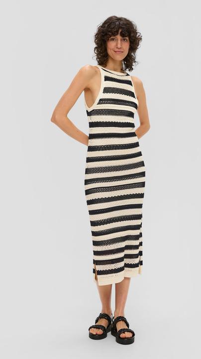 Actual product image s.Oliver Kleid Langes Strickkleid mit Musterstruktur (46)