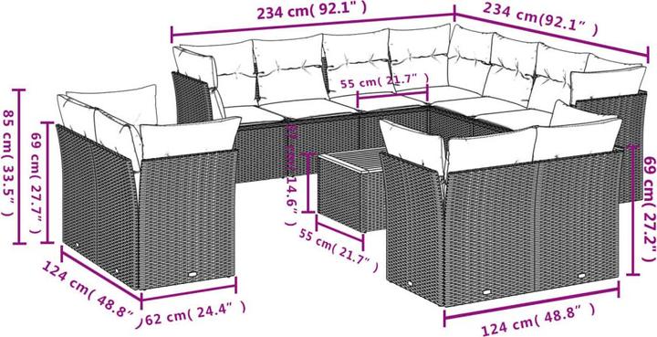 Produktbild vidaXL Leanna