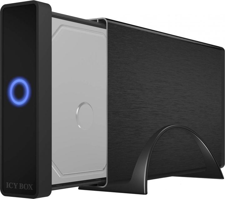 Actual product image Icy Box Enclosure for 1x HDD with LED ring, IB-377-C31 (3.5")