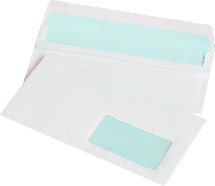 Actual product image Office Products Self-adhesive envelopes for office supplies, SK, DL, 110x220mm, 75 g/m², 1000 pcs, with right fe (110 x 220 mm, 1000 x)