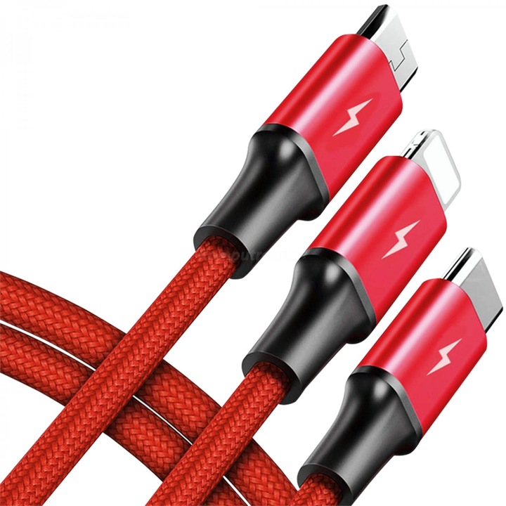 Image du produit Unitek USB-A – USB-C, Lightning, USB Micro B (1.20 m, USB 3.2 Gen 1)