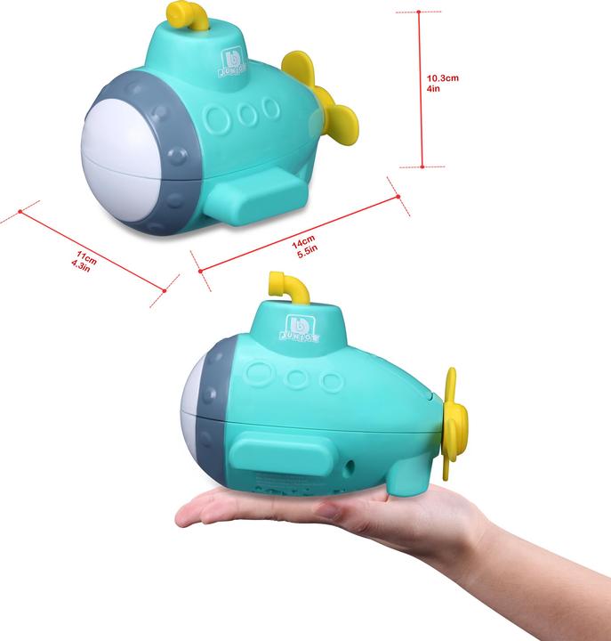 Actual product image BB Junior Splash'n Play submarine with lights