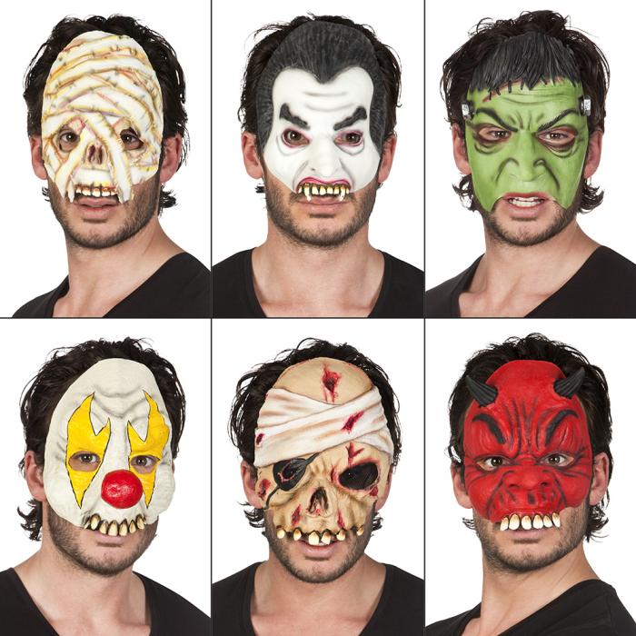 Produktbild Boland Halbmasken Horror, 6-fach