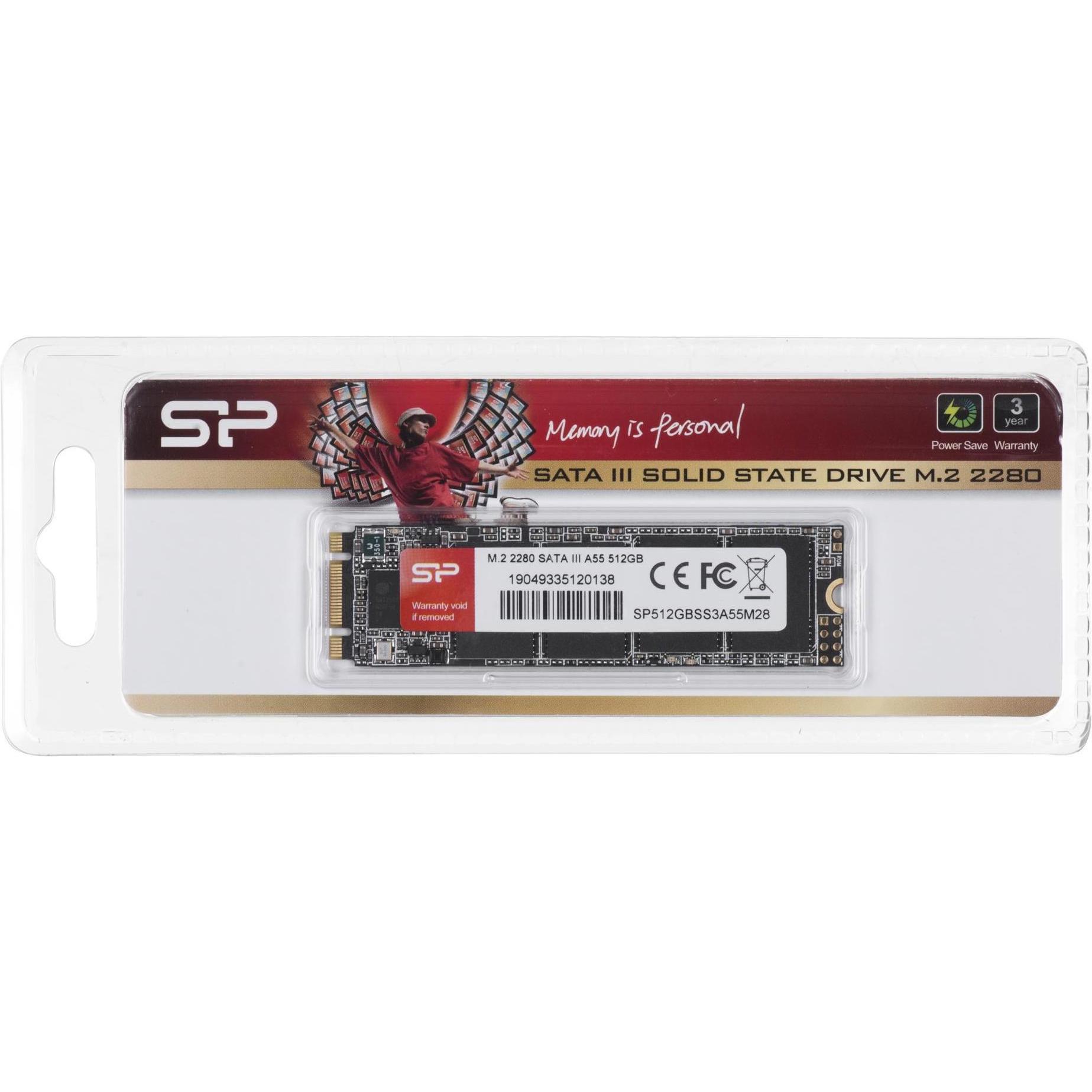 Thumbnail - Silicon Power A55 (512 GB, M.2 2280), SSD