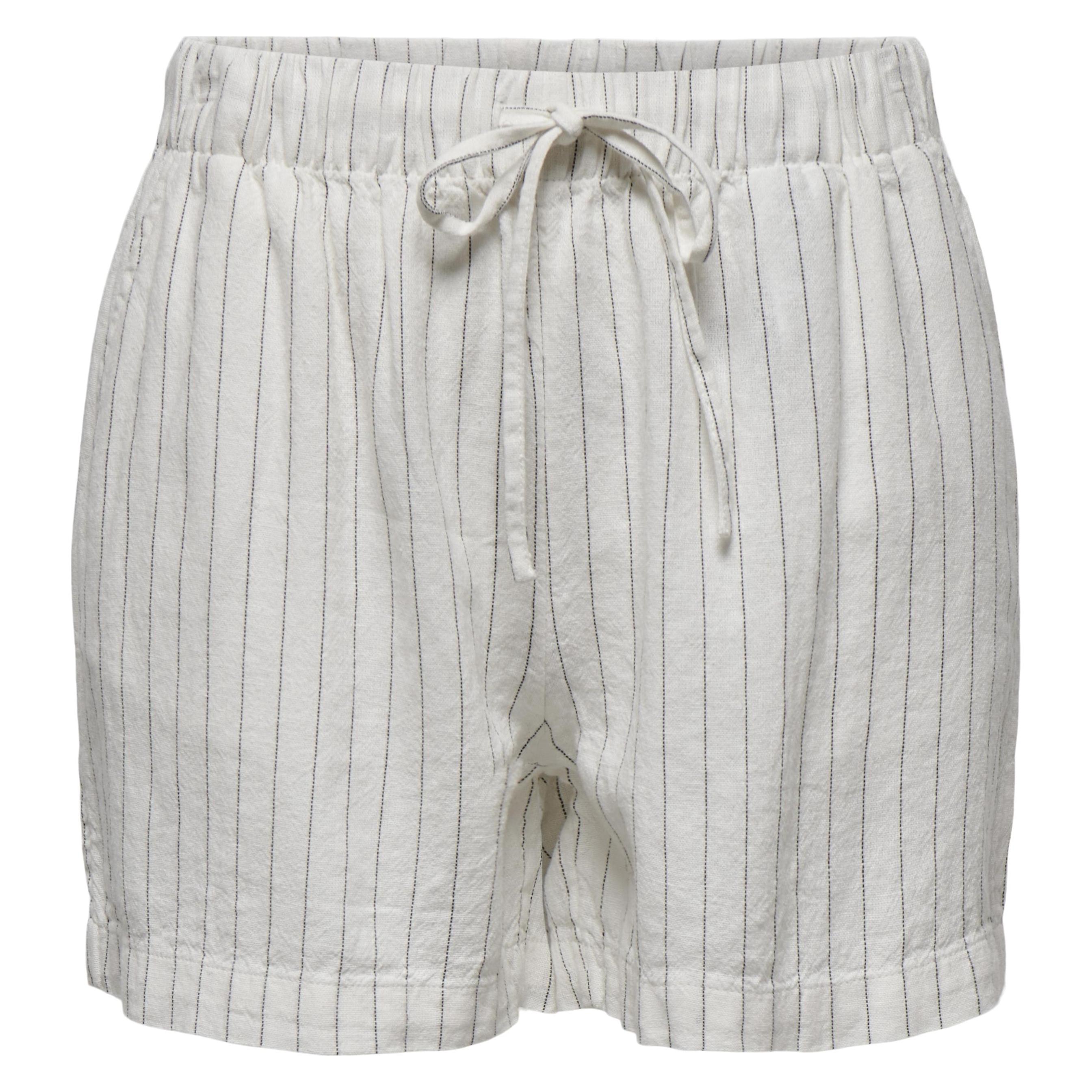 Only, Damen, Shorts, Normal Geschnitten Mittlere Taille Shorts, Weiss, (L)