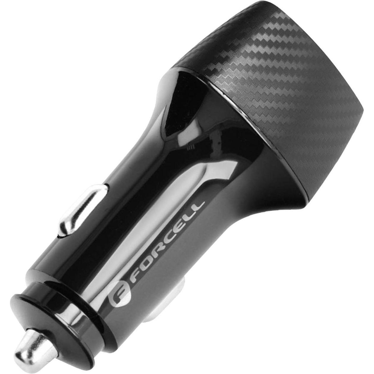 Thumbnail - Forcell USB-C 20W Autoladegerät, Auto Adapter, Schwarz