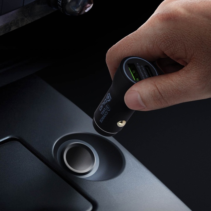 Image du produit prio Chargeur allume-cigare 4.8 USB/USB-C