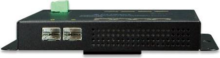 Actual product image Planet Industrial 8-Port 10/100/1000T + 2-Port 100/1000X SFP Wall-mount Managed Switch (-40-75 degrees C) (8 ports)