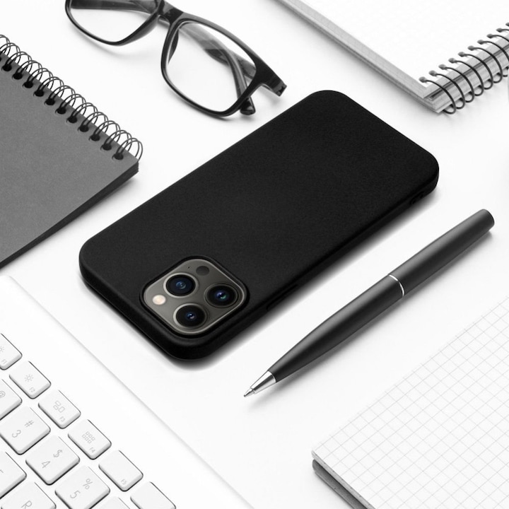 Produktbild Forcell Rückwandabdeckung OEM SILICONE Fall für IPHONE 13 Pro Max schwarz (Apple iPhone 13 Pro Max)