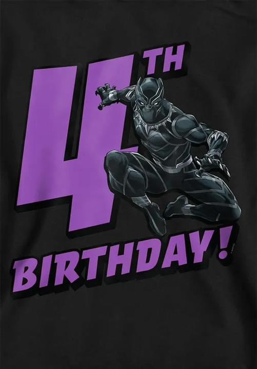 Produktbild Black Kapuzenpullover 4. Geburtstag (128)