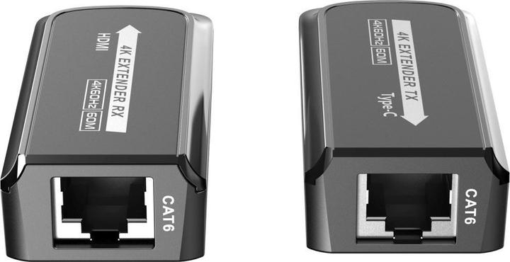 Produktbild PremiumCord USB-C na HDMI extender přes Cat5e/6/6a 4K@60Hz na 60m