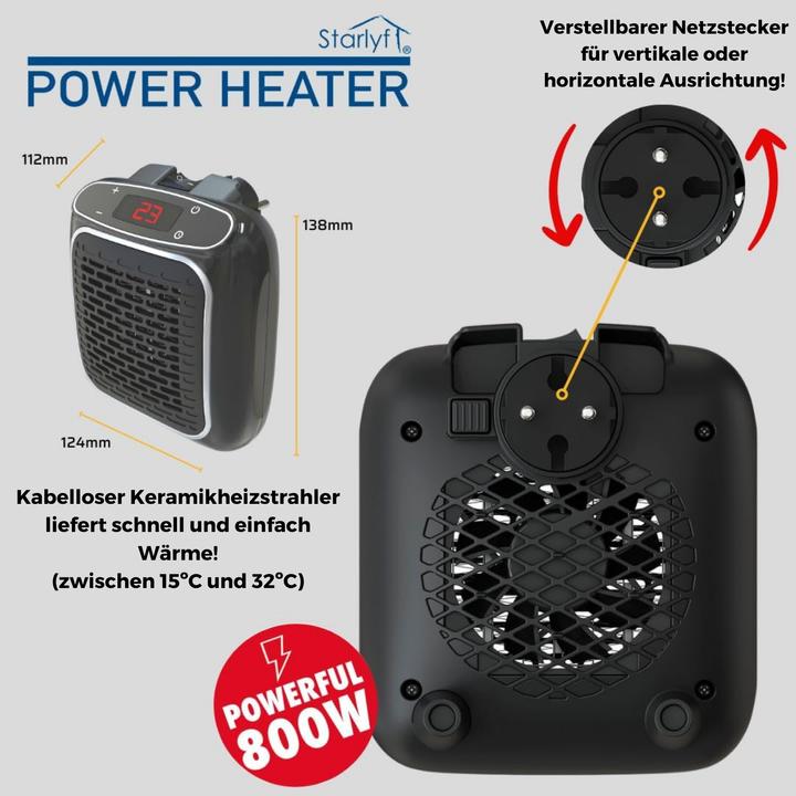 Actual product image Starlyf Power Heater (800 W)