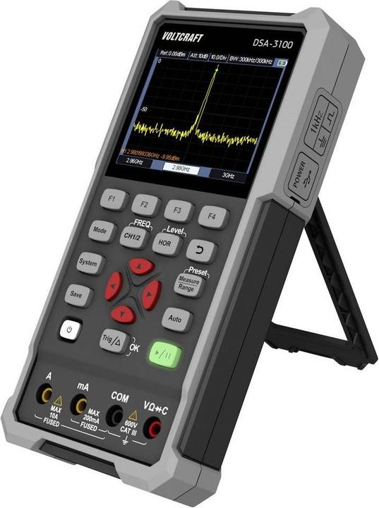 Actual product image Voltcraft DSA-3100 Hand-Oszilloskop 100 MHz 2-Kanal 500 MSa/s 8 kpts 8 Bit Hand (CAT II)