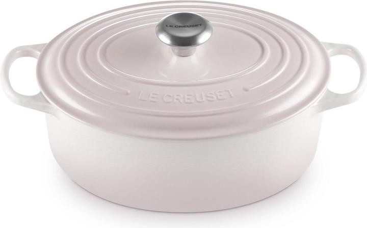 Actual product image Le Creuset Signature Bräter Oval 29 cm Shell Pink (29 cm, Casserole + Stewpot, Cast iron)