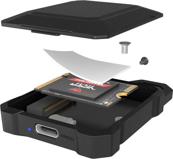 Productafbeelding Icy Box Geh. IcyBox für NVMe M.2 10Gbps USB3.2 GEN2 Type-C (M.2)