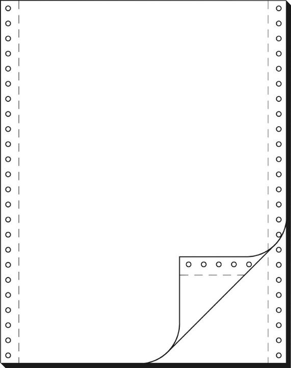 Produktbild Schäfer Shop Computer Endlospapier, versch. Farben, 2-fach blanko, 1000 Stück (54 g/m², A4 hoch, 1000 x)