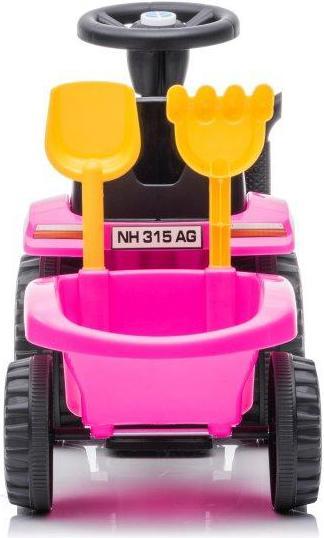 Immagine prodotto Lean Toys Trattore per bambini a spinta con rimorchio e accessori, rosa