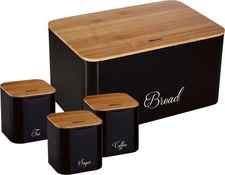 Produktbild Kinghoff King Hoff Bamboo Steel Bread Box (KH-1586 ) (Bräter + Schmortopf, Edelstahl)