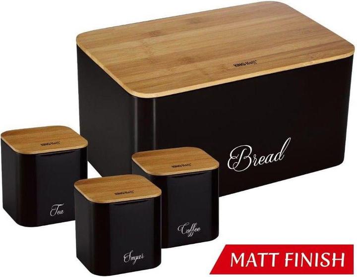Produktbild Kinghoff King Hoff Bamboo Steel Bread Box (KH-1586 ) (Bräter + Schmortopf, Edelstahl)