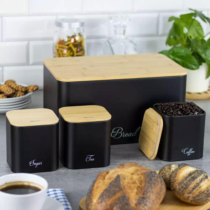 Produktbild Kinghoff King Hoff Bamboo Steel Bread Box (KH-1586 ) (Bräter + Schmortopf, Edelstahl)