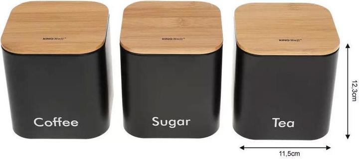 Produktbild Kinghoff King Hoff Bamboo Steel Bread Box (KH-1586 ) (Bräter + Schmortopf, Edelstahl)