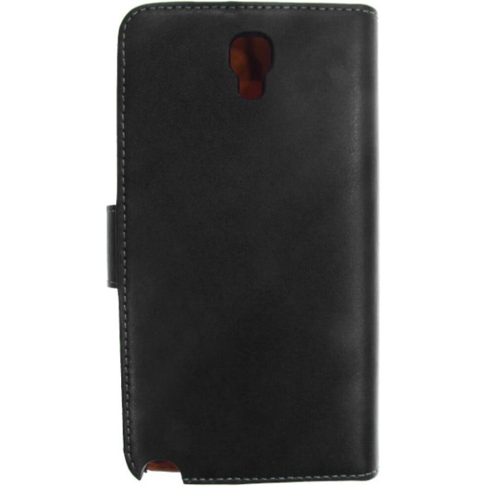 OEM Slim Leather Book Case for Note 3 Neo - black 4250710552795 (Samsung Galaxy Note 3 Neo), Smartphone Hülle, Schwarz