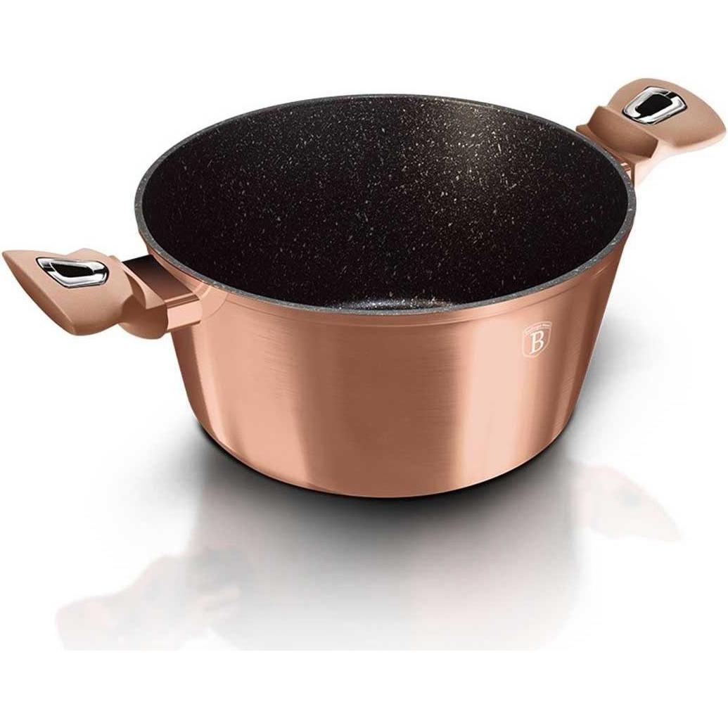 BerlingerHaus Granite Pot Set, Pfanne + Kochtopf, Gold