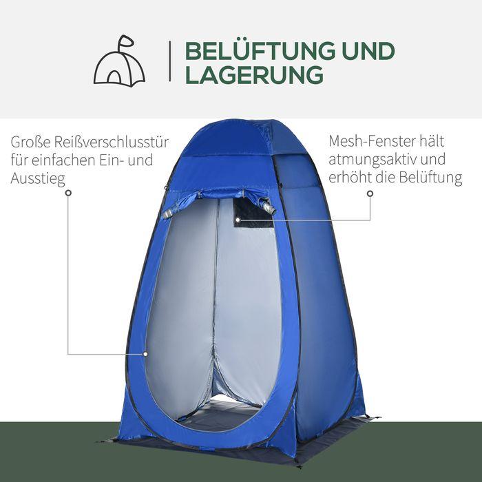 Actual product image Swisshandel24 Pop up tent Shower tent Toilet tent Camping with carry bag Mobile outdoor toilet Changing cubicle 1 (Inflatable tent)