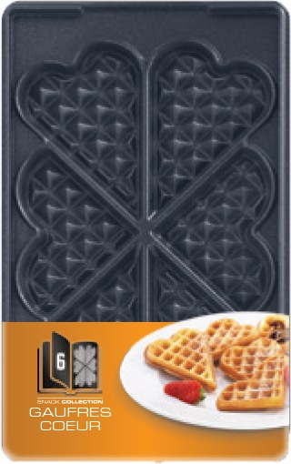 Actual product image Tefal Snack Collection heart wafers