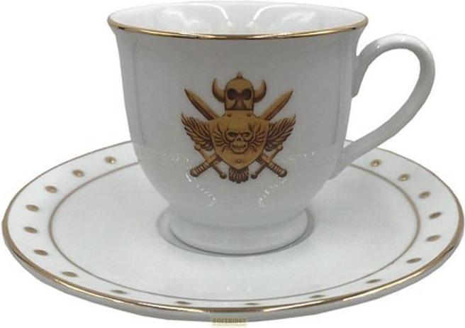 Actual product image Factory Entertainment Masters of the Universe: Revelation - Castle Grayskull Crest Porcelain Cup and Saucer Set (80 ml, 1 x)