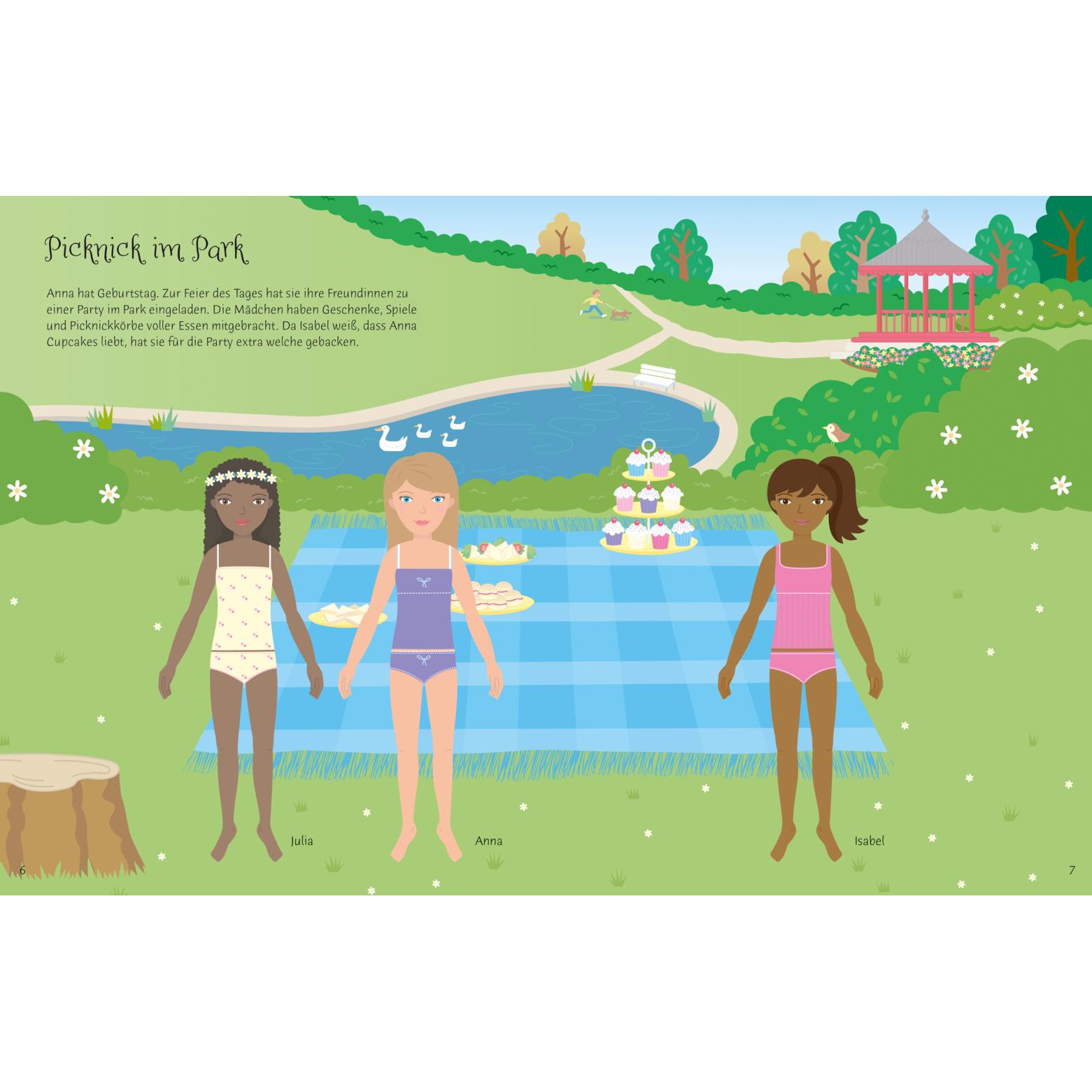 Thumbnail - Usborne Publishing, Sticker, Mein Anziehpuppen-Stickerbuch: In der Natur