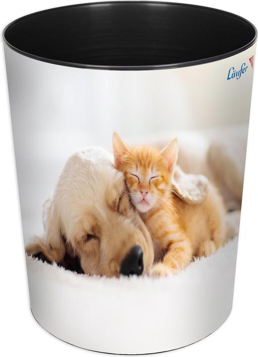 Image du produit Läufer Corbeille à papier 13 L, chien et chat (13 l)