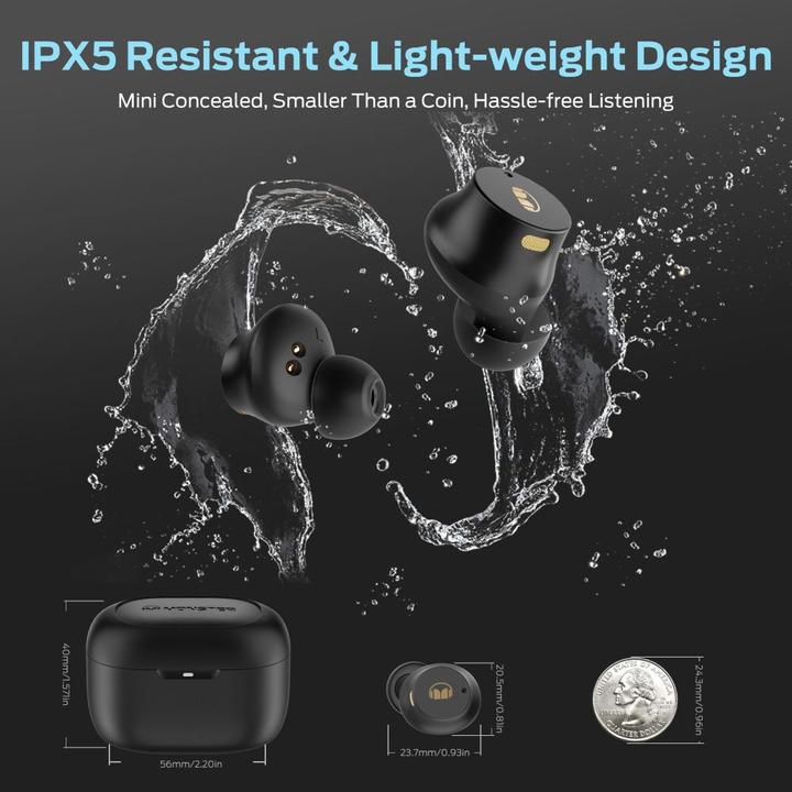 Actual product image Monster N-Lite 200 AirLinks (ANC, 1.50 h, Cable)