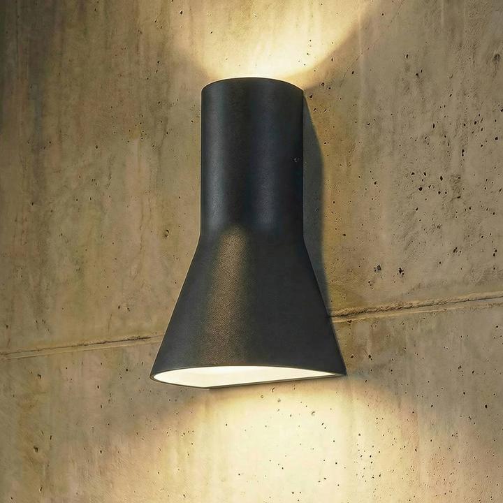 Produktbild Lucande LED-Aussenwandlampe Zephy Up/Down, schwarz, IP54, CCT (IP54)