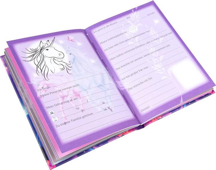 Actual product image Goldbuch Unicorn Diana friend book (15 x 21 cm)