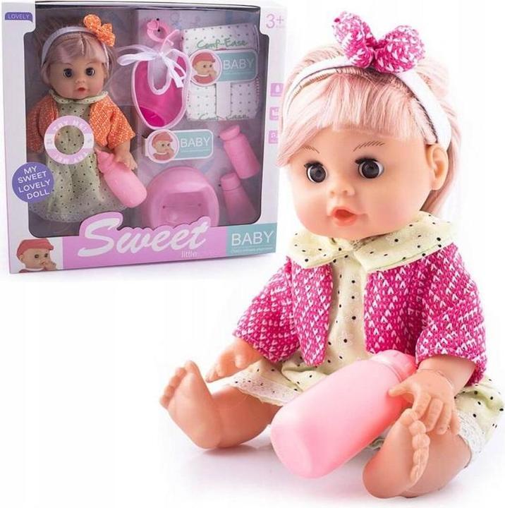 Immagine prodotto PRO Bike Gear Babypuppe mit Haaren, sprechendem und pinkelndem Zubehör