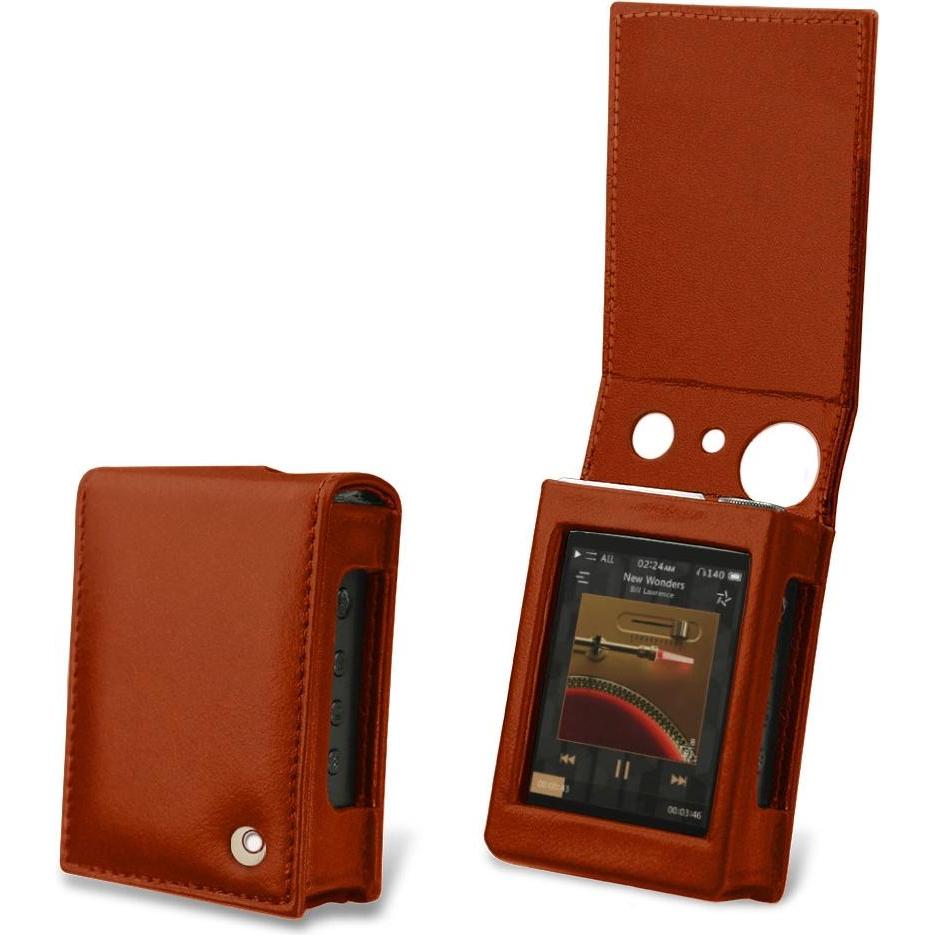 Noreve Lederschutzhülle vertikal, MP3 Tasche + Hülle, Orange