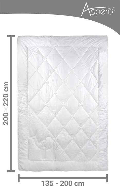 Produktbild Aspero Kamelhaar-Bettdecke RENNES (1.60 g, 135 x 200 cm)