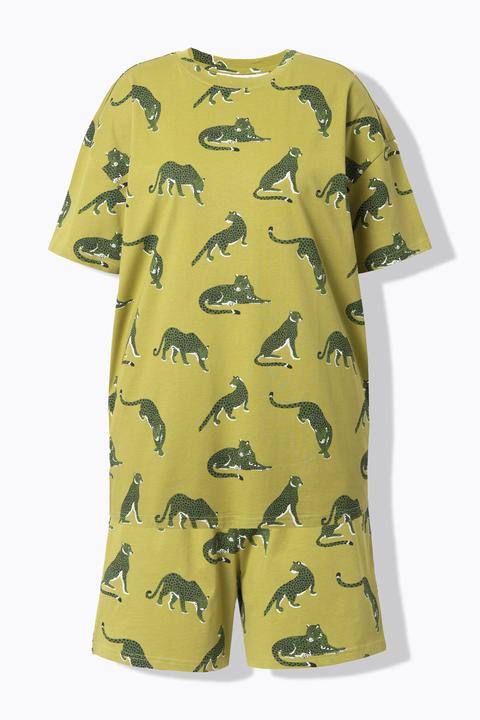 Studio Untold Pyjama deux pièces, motif léopards et coupe oversize